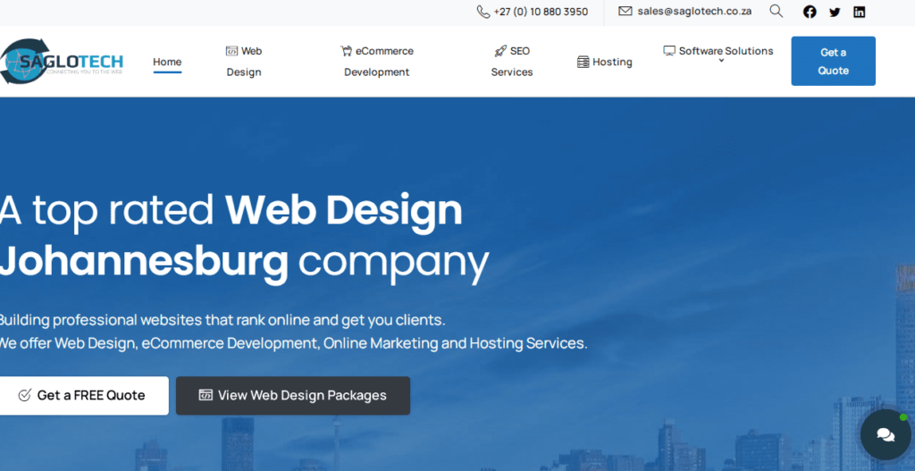 Saglotech Homepage
