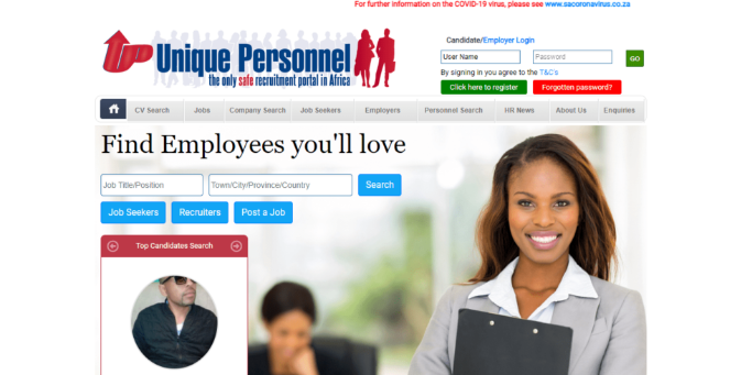 Unique Personnel Homepage