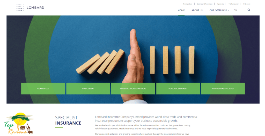 Lombard Insurance Company Limited Homepage