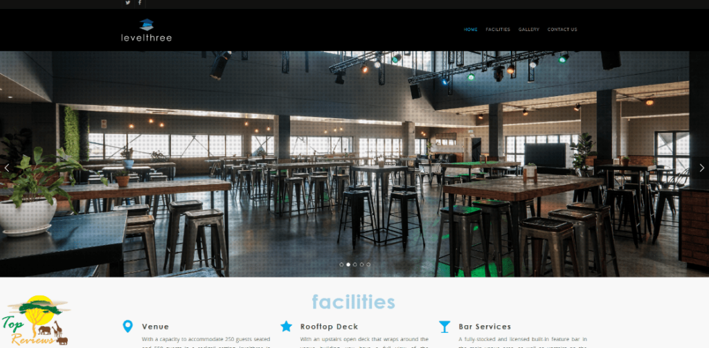 Levelthree Premium Venue Homepage