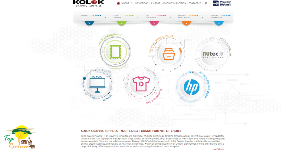 Kolok Graphic Supplies Homepage