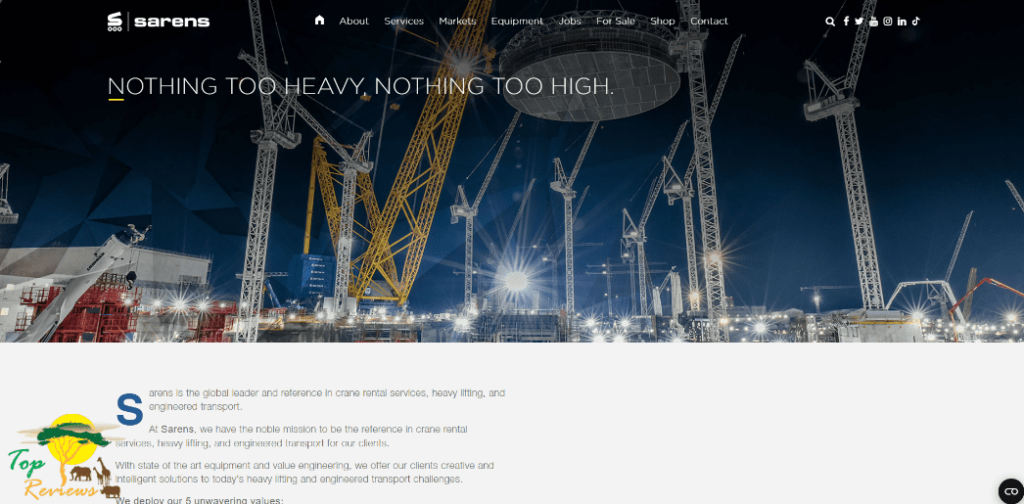 Sarens Siba Pty LTD. Homepage