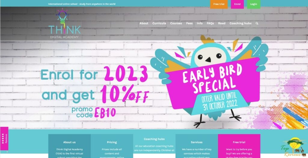 Think Digital Academy Homepage