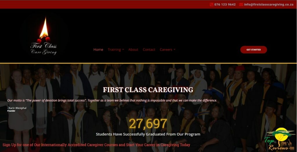 First Class Caregiving Homepage