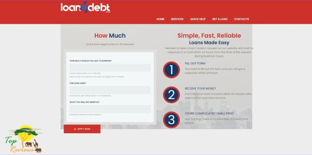 Loan4Debt Homepage