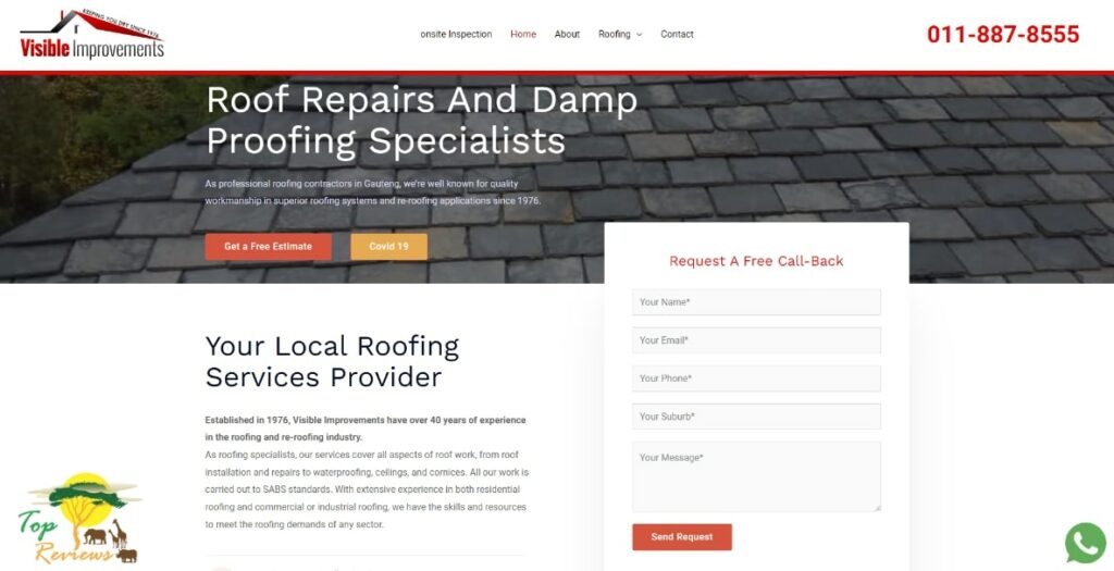 Visible Improvements' Homepage
