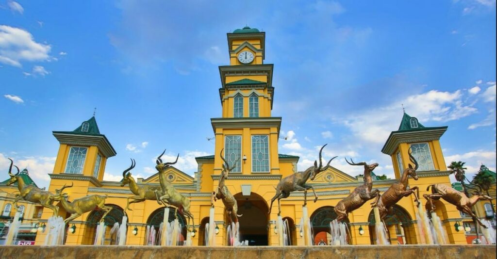 Have fun at Gold Reef City Theme Park.