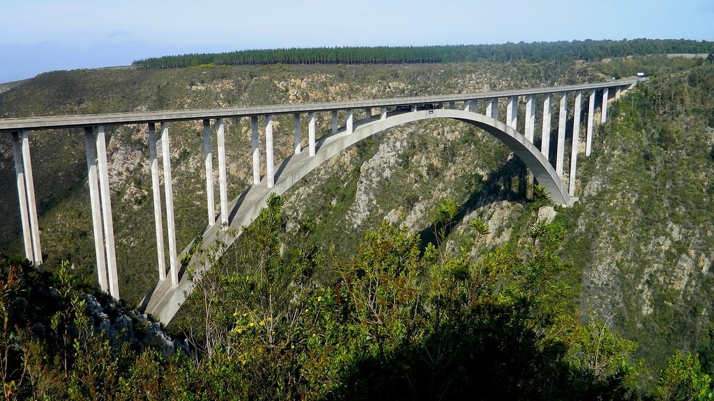 South Africa holds the Guinness World Record for the highest bungee bridge.