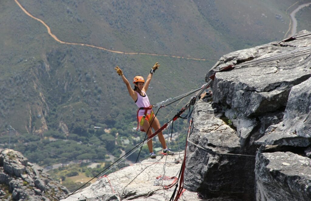 Try abseiling