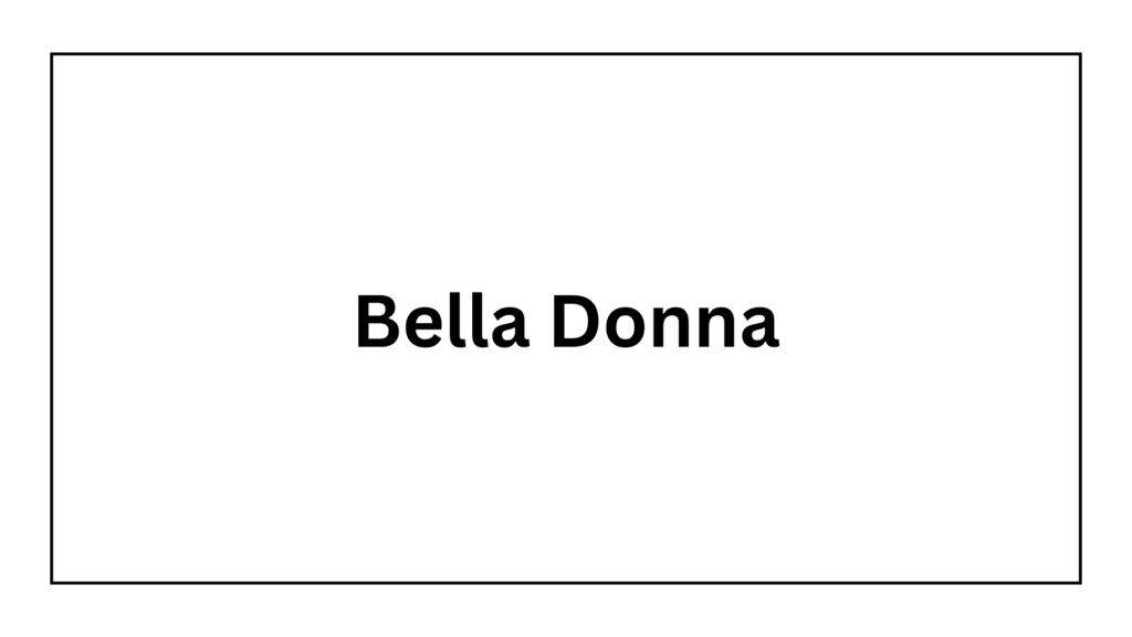 bella-donna
